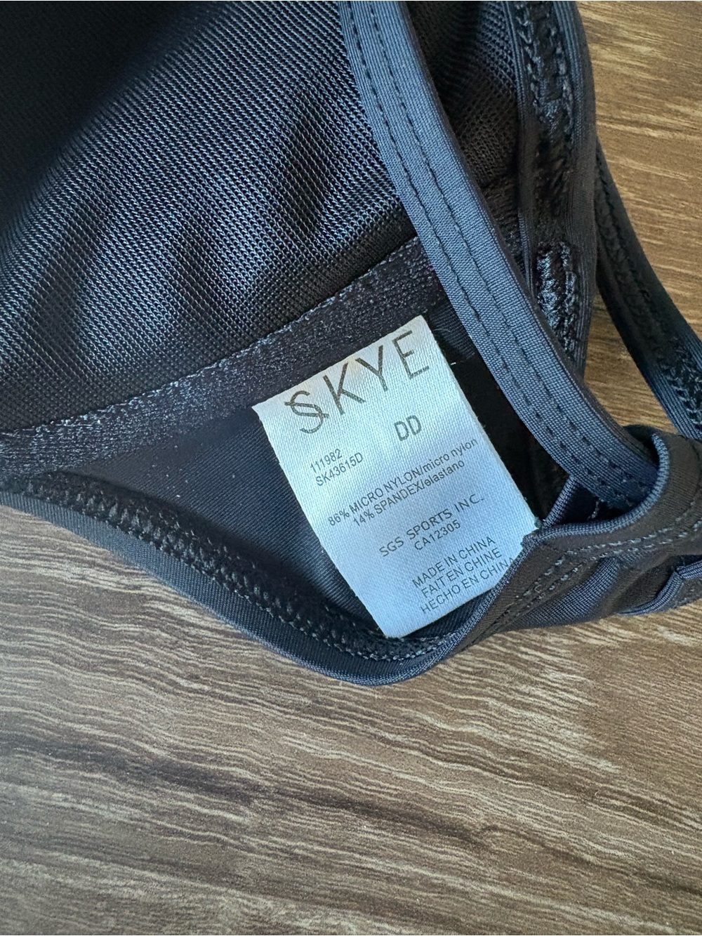 Sky Black Women's Bikini Top - Solid Black Swim